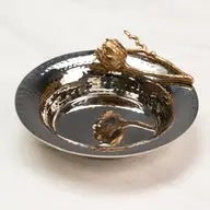 Gold Floral Hammered Bowl