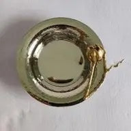 Gold Floral Hammered Bowl