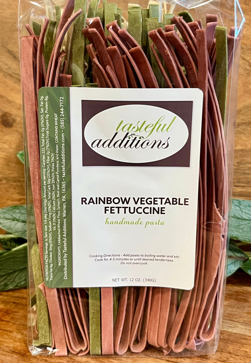 Rainbow Vegetable Fettuccine Pasta