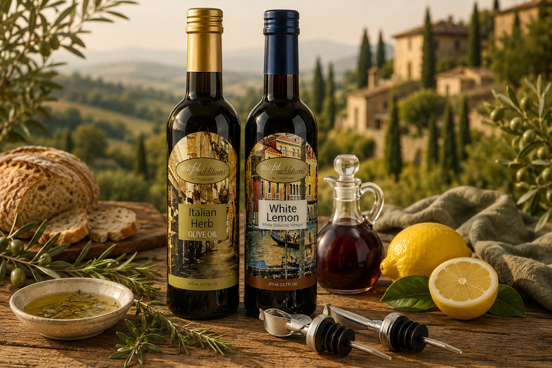 Tuscan Vinaigrette Duo – Italian Herb & Lemon